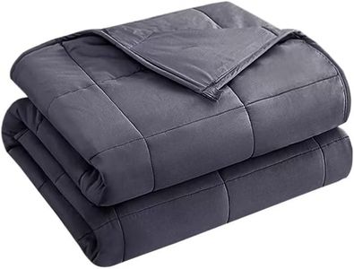 yescool Weighted Blanket for Adults (20 lbs, 60” x 80”, Grey) Cooling Heavy Blanket for Sleeping Perfect for 190-210 lbs, Queen Size Breathable Blanket with Premium Glass Bead, Machine Washable