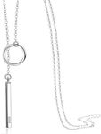 Perfect 4U Round Long Necklace 925 Sterling Silver Chain for Women Handcrafted Jewelry 16" - 30", 标准纯银