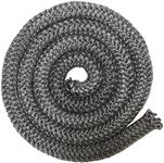 Protalwell Wood Stove Door Gasket, 3/4" Wood Stove Gasket Rope, Heat Resistance Fiberglass Gasket Replacement for Wood Stoves and Fireplaces, Grey Color, 72" Long