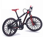 Tree2018 Mini Bicycle Model,Finger Bike Model 1:10 Scale Desktop Alloy Vehicles Diecast Collection Gifts Racing Toys Mountain Bike Simulation Toy Home Office Ornaments（red）