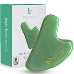 Jade Gua Sha Facial Tool - Face Massager for Skin Tightening and Facial Massage Sculpting Tool for Jaw, Perfect as Skin Care Gifts for Women, Mom, & Teens