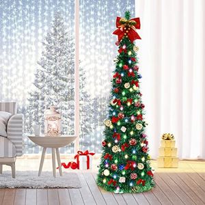 FHOZGECY Pop Up Christmas Tree, 5FT Collapsible