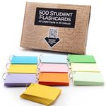 Verbier Collection: 500 Premium A7 Blank Flash Cards & ebook – Master Your Studies, Ace Those Exams, Ideal for Flash Cards Revision, Index Cards, cue Cards and Exam Preparation