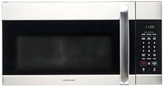 Farberware Over-the-Range Microwave Oven, 1.7 Cu. Ft. - 1000W - Auto Reheat, Multi-Stage Cooking, Melt/Soften Feature, Child Safety Lock, LED Display - Space Efficient & Powerful - Stainless Steel