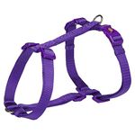 Trixie Premium Dog H Harness, Enhance Your Canine Companion's Comfort and Safety - S-M (42-60cm,15mm Violet)