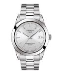 Tissot Mens Gentleman Stainless Steel Dress Watch Grey T1274071103100