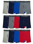 Fruit of the Loom Men's Coolzone Boxer Briefs, 12 Pack - Assorted Colors, Large