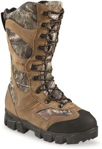 Guide Gear Giant Timber II Men’s Waterproof Hunting Boots Insulated, Lace Up Hiking Shoes, 1400 Gram Mossy Oak Country DNA 10 2E (Wide)