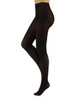 CALZITALY Wool Tights, Wool Pantyhose, Winter Tights, Thermal Tights | Beige, Burgundy, Grey, Brown, Navy, Black, Green, Violet | S, M, L, XL | 100 DEN | Made in Italy (L, Black)