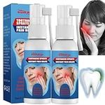 2pcs Oral Care Spray,Toothache Relieving Spray,Instant Teeth Treatment Relief Toothache Sprays,Toothache Pain Relief for Adult,Freshen Breath and Improve Oral Health,Gum Disease Treatment,Mouth Spray