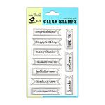 Little Birdie Clear Stamp Greeting Bulletin 4.5inch X 6.5inch 10pc