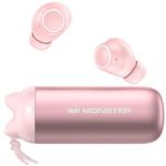 Monster Melody Wireless Earbuds, Bluetooth 5.3, 24H Long Playtime, IPX5 Water-Resistant, 2 Mics for AI Clear Calls, Portable Design for Sports，Businesses