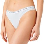 Calvin Klein Women Thong 000QD5043E Thong, Blue (Plein Air), S