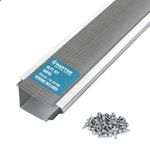 Raptor Gutter Guard – 48 FT. (Nominal) Contractor Grade Stainless Steel Micro-Mesh Gutter Guard Kit with Screws Included. Fits 6 in. & 7 in. Gutters. DIY-Friendly. (7.187 in. x 47.625 in.)