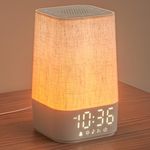 LIORQUE Sunrise Alarm Clock Wake Up Light with 30 Soothing Sounds Dimmable Display, Digital Alarm Clock with Mains Powered for Bedroom, Night Light & White Noise Sound Machine for Kids Adults