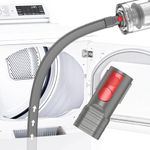 Sealegend Dryer Vent Cleaning Kit Compatible with Dyson Dryer Lint Vacuum Hose Attachment Removes Deep Lint Adapter Compatible with Dyson V7 V8 V10 V11 V15 etc Cordless Vacuum Cleaner, Grey