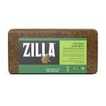 Zilla 8408 Reptile Terrarium Bedding Substrate Coconut Husk Brick Brown 1.43 Pound (Pack of 1)