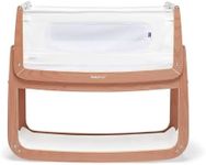 SnuzPod 4 Bedside Crib - Rocking Next to Me Crib with Lift off Bassinet, Lightweight Portable Baby Bed Cot with Zip-Down Wall 3D Breathable Mattress 6 Height Settings and Comfort Incline Mode, Natural