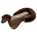 Acavallo Just Gel Lambskin Half Pad - Brown: Large