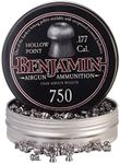 Benjamin 750-Count 0.177-Caliber Hollow Point Pellets