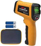 BSIDE Infrared Thermometer Pyrometer 50:1 Industrial Temperature Gun -58℉~2552℉(-50℃~1400℃) IR Laser Thermometer, High Temp Non-Contact Digital Thermometer for Furnace Smelt Forge