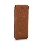 UltraSlim Classic, Leather Sleeve Case Compatible with iPhone 11 / iPhone 12 / iPhone 13 (Tan, iPhone 11 Pro/iPhone X-XS)