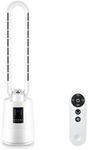SHAVINGFUN Tower Fans Bladeless fans,38" bladeless tower fan with Remote Control&Timer Function,3 Speeds,2H-8H Timer,80°Swing,Super Quiet Easy to Clean,Oscillating Fan,for Bedroom, Kitchen,Office Fans
