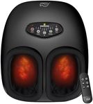 Snailax Shiatsu Foot Massager with Heat, Deep Kneading Foot Massager Machine with Remote, Compression, Vibration, Foot Warmer Under Desk, Gifts for Men, Women(Remote)