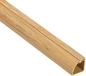 D-Line Quadrant Cable Trunking | Popular Floor Trim Alternative | 1 Meter Length - Stainable Oak