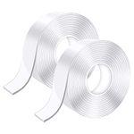 Euiooctory 10M Nano Double Sided Tape Heavy Duty, Transparent Reusable Nano Adhesive Tape, Washable Traceless Strong Gel Tape for Carpet,Photos Posters