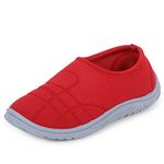 DOCTOR EXTRA SOFT Memory Foam Women's Shoes for Walking Gym Training,Casual, Sports,Slip-On,Lightweight Lace up Athletics Slipon Running Sneaker for Ladies and Girls Red