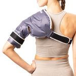 Magic Gel Shoulder Ice Pack Wrap - Reusable and Adjustable Arm Sling for Cold Shoulders Compression Men Women Pitchers Rotator Cuff - Easy to Freeze