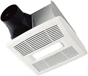 Broan-Nutone AE80BL InVent Series Single-Speed Fan with LED Light, Ceiling Room-Side Installation Bathroom Exhaust Fan, ENERGY STAR Certified, 1.5 Sones, White, 80 CFM 1.5 Sones