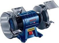 Bosch Professional GBG 60-20 double grinder (600 W, grinding disc diameter 200 mm, no-load speed 3,600 min-1, including 2x grinding disc in normal grit, in carton)