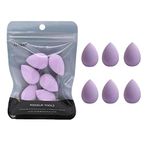 6Pcs Mini Makeup Sponge Small Beauty Sponge Blender Set for Foundation, Powder, Concealer Highlight, and Eye Shadow Fashion Processing