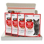 VETIQ Healthy Bites Urinary Care Treats for Cats & Kittens 3+ Months, with Cranberry, Taurine and Prebiotic Fibre, 65 g (Pack of 4)