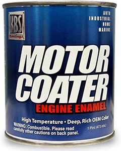 KBS Coatings 60309 Fire Red Motor Coater Engine Paint - 1 Pint