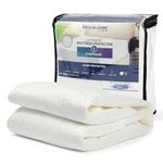 Brookstone Ultimate Mattress Protector with Cool Touch - Premium Polyester and Polyethylene Fabric for Optimal Comfort and Protection - CoolTouch Fiber for Hot Sleepers - Full Size, White