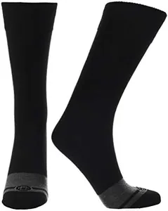 Doctor's Choice Flat Knit Dress Socks, Easy Stretch, Relaxed Top for Men & Women