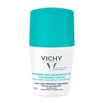 Vichy Anti-Perspirant Roll-On Deodorant For 24 Hour Sweat Protection, Suitable For All Skin Types, Alcohol-Free, Paraben-Free, Hypoallergenic, Dermatologist Recommended, Travel Size, 50mL