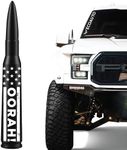 EcoAuto Badass Car Antenna Replacement for Dodge Ram & Ford F150 F250 F350 Super Duty Ford Raptor Bronco Trucks - Anti-Theft Design - Radio Antenna for Truck 1990 - Current (Oorah)