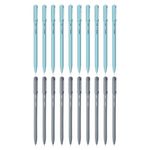 Hauser XO Ball Pen Combo Pack | Solid Body Type With Ultra Durable Tip | 10 Pcs Blue Ink & 10 Pcs Black Ink