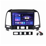 Android 12.0 Radio Double Din Car Stereo Sat Nav for Hy-undai Santa Fe 2006-2012 GPS Navigation 9'' Headunit MP5 Multimedia Video Player FM BT Receiver with 4G 5G WiFi DSP DVR Carplay,M6 Pro Plus 1