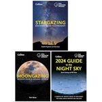 Royal Observatory Greenwich 3 Books Collection Set (Stargazing Beginners guide to astronomy, Moongazing Beginner’s guide to exploring the Moon & 2024 Guide to the Night Sky)