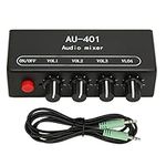 Mini Audio Mixer, 4 in 1 Out Stereo