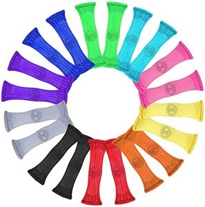 AUSTOR 20 Pieces Fidget Toys Relieve Stress Increase Focus Sensory Marble and Mesh Fidgets for Adults and Children with ADHD ADD OCD Autism, 10 Colors