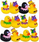 12pcs Mardi Gras Rubber Ducks, Funn