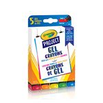 Crayola 520467 Project Gel Crayons, 5 Count, Holiday Toys, Gift for Boys and Girls, Kids, Stocking, Arts and Crafts, Gifting