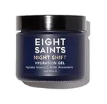 Eight Saints Night Shift Anti-Aging Gel Face Moisturizer, Natural and Organic Anti Wrinkle Night Cream Gel For Face To Reduce Fine Lines and Wrinkles For Face, 2 Ounces