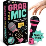 Lucky Egg Grab The Mic - The Family Karaoke Game 8+ Year Olds, 2-10 Players - Board Game For Bad Singers - 250 Lyric Cards for Fun Hilarious Games Night, Birthday Party, Kids Gift